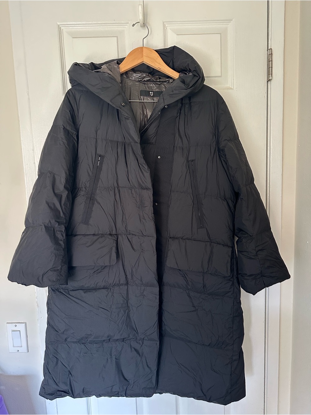 Uniqlo +J Jil Sander Black Hooded Puffer Coat - Women